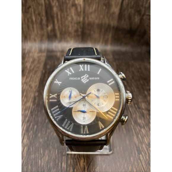 Rocawear RG105001 Men’s Chronograph Watch 44 mm Dial  New Battery - Picture 1 of 11